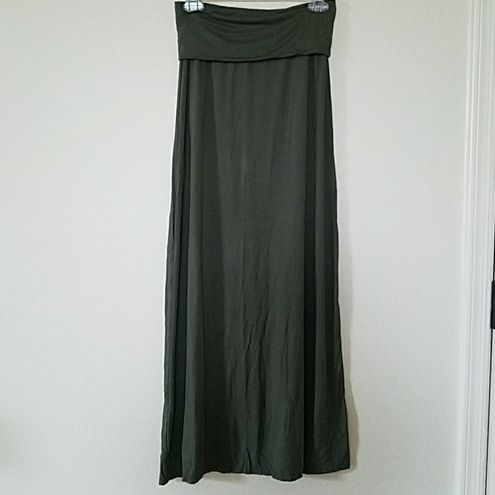 a.n.a green skirt